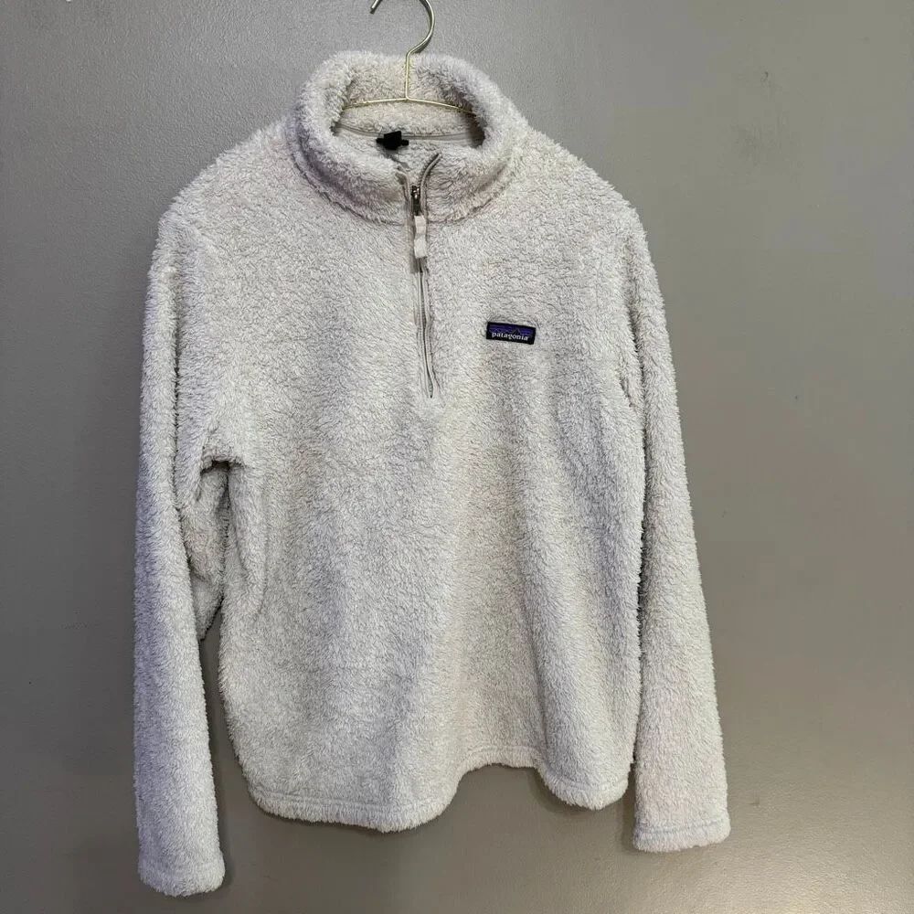 Patagonia Los Gatos 1/4-zip fleece pullover women’s large in cream